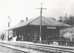 The Altapass Depot on the Clinchfield Railroad.