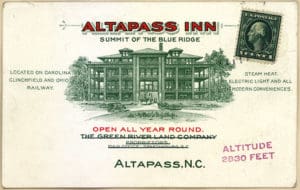 Altapass Inn postcard.