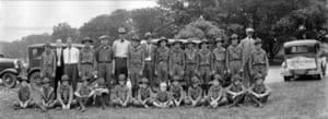 The Spruce Pine Boy Scouts of America Troop No. 1 traveled to Washington, D.C. August 8, 1929, posing for this photo. Front row (L-R): William Zeb Buchanan, Jr., Brown Hughes Burleson, James Phillip Young, John Dallas Swann, Albert Lee Canipe, James Carter Phillips, Frank Marvin Whitlock, Billy Smith, Jurians Haywood Goforth, James Hendrix Lyons, William Yarbor Brown, Daniel Oscar Blevins, Jr. Back row (L-R): Frank Alexander Swift, Jr., Guy Wiseman, Harold Berry, Robert Johnson Gilbert, Mr. J.W. Gilbert, William R. Smith (scoutmaster), Ernest Lee Murphy, Reid Berry, William Sydney Kester, John Lewis McNeil, Charles Dorman Berry, Earl McBee, James Clifford Mayberry, Howard Britton Lyons, B.B. “Mutt” Burleson, Sam B. Cannon, Jr.